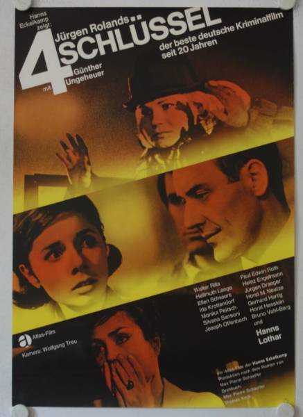 Vier Schlüssel originales deutsches Filmplakat